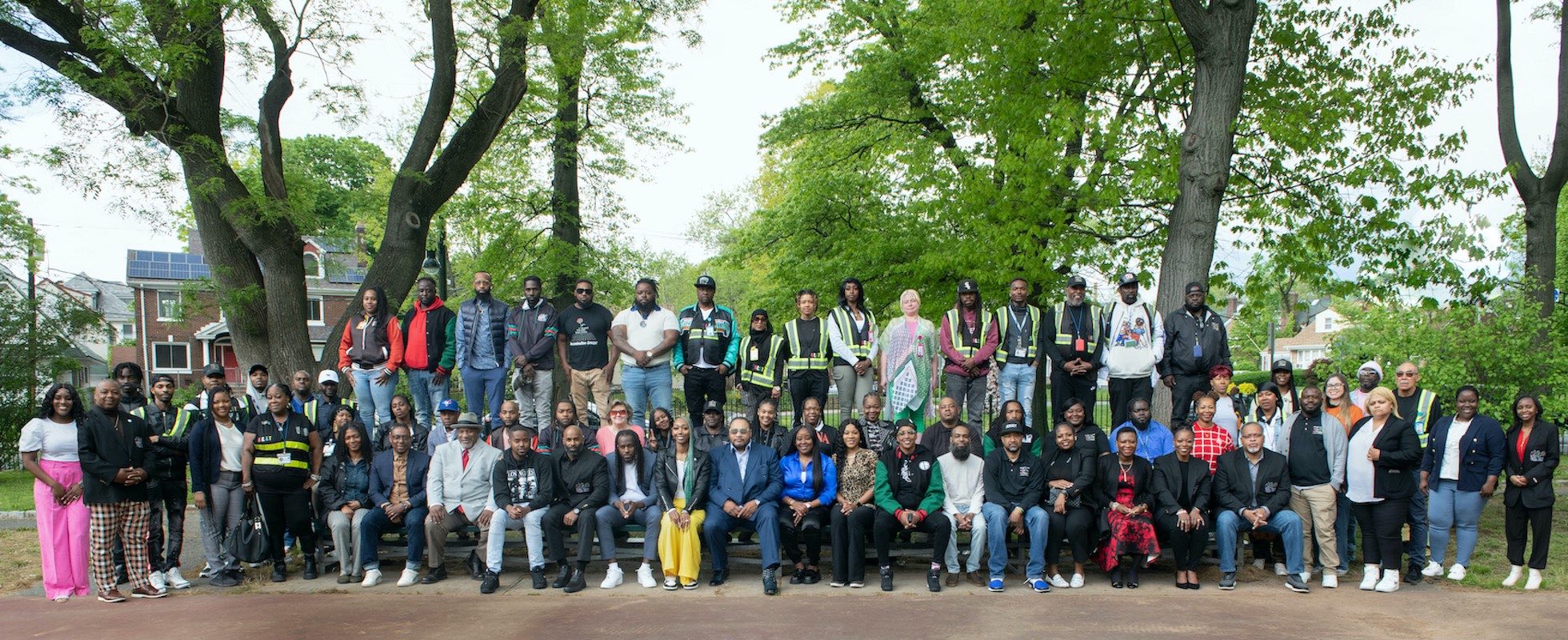 large group photo of the newark community street team